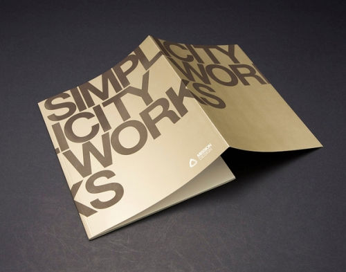 Design brochures imprimées