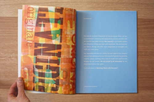 Design brochures imprimées
