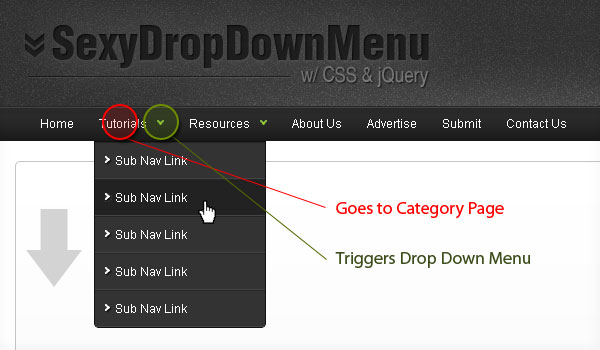 Menu Déroulant en CSS et JQuery