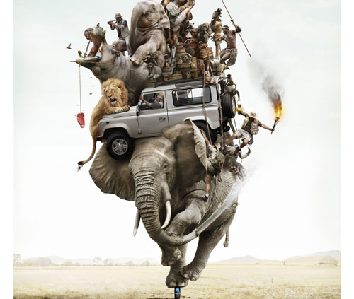 Publicité téléphone Land Rover