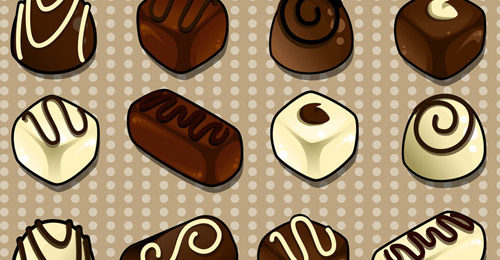 Icônes chocolat