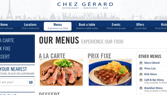 Inspiration site restaurant : Chez Gerard