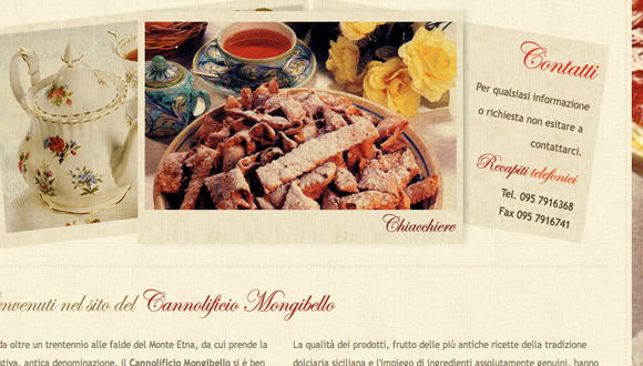 Inspiration site restaurant : Cannolificio Mongibello