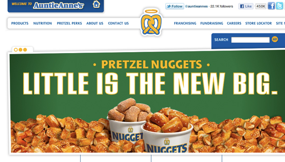 Inspiration site restaurant : Auntie Annes Pretzels